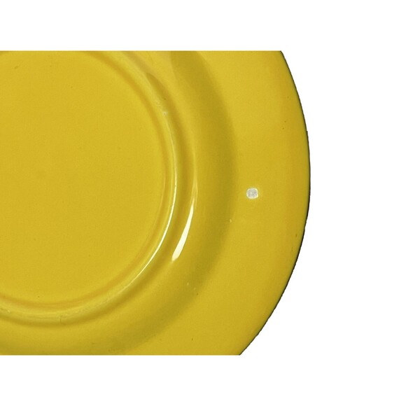 Fiestaware Bread Plate Set Homer Laughlin Harlequin Yellow Vintage Cottage Lot 2 - Picture 3 of 4